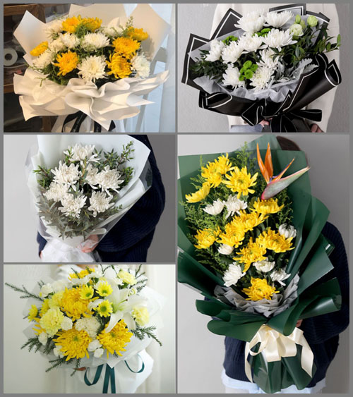 湖南永州道县四马桥镇立山脚村白事花束代送